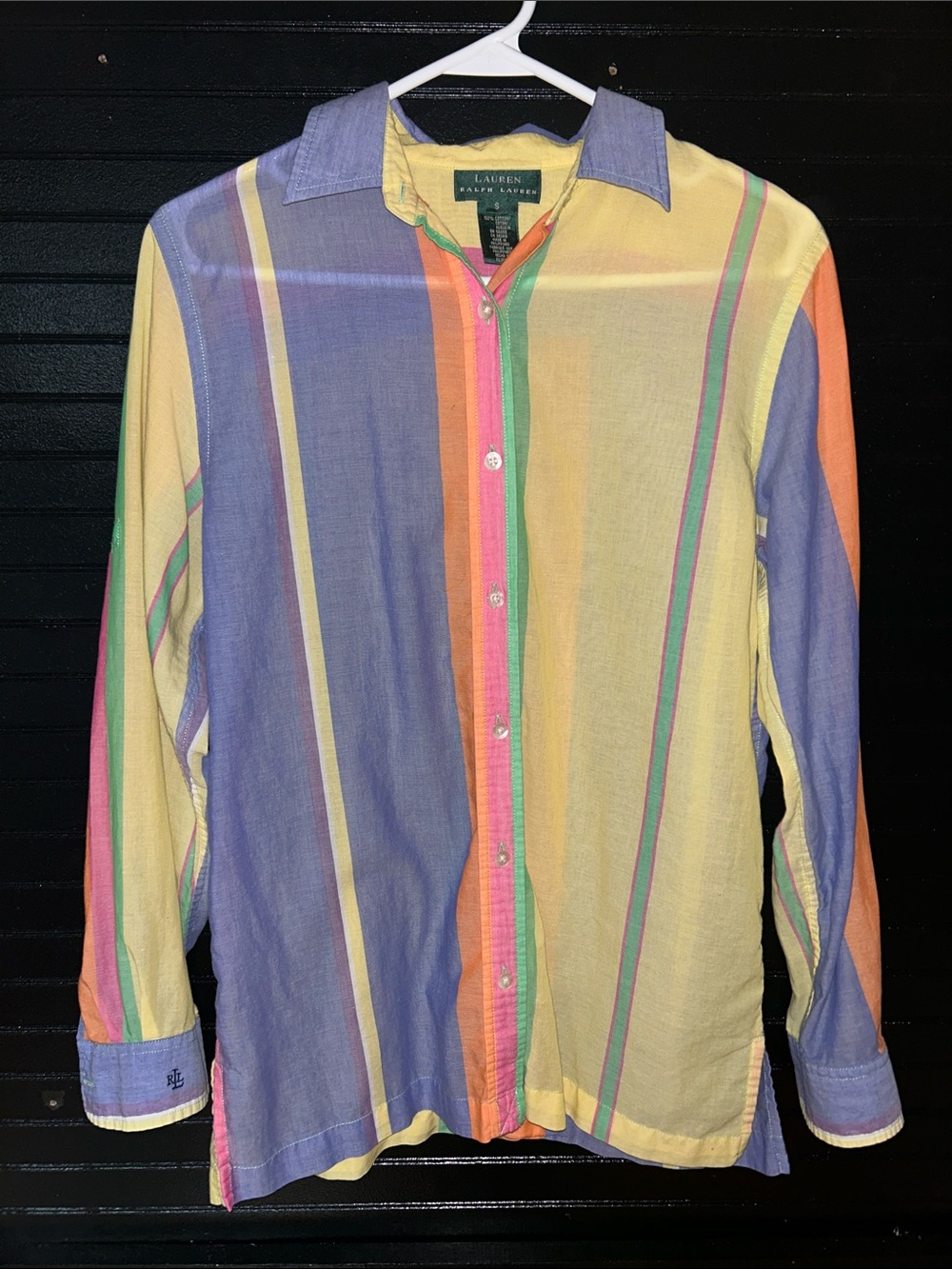 Ralph Lauren | Sheer Colorful Striped Button Up